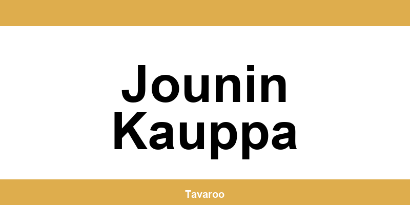 Posti toimipiste alueella Jounin Kauppa