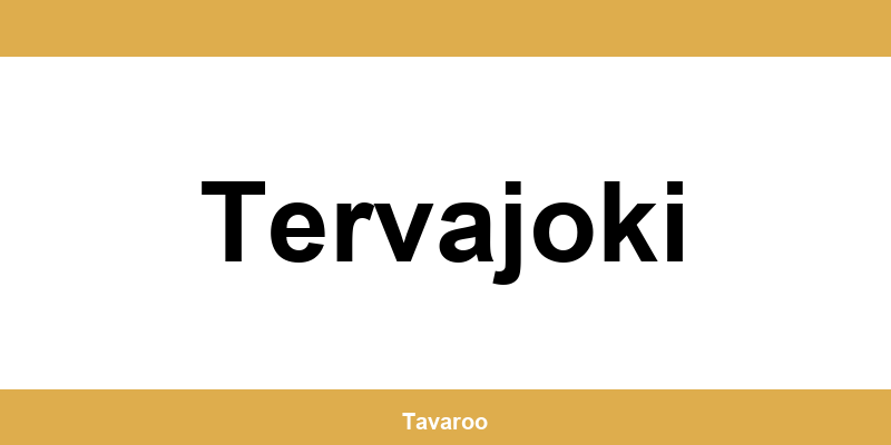 Posti toimipiste alueella Tervajoki
