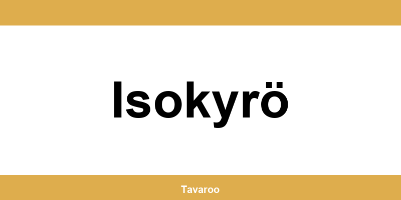 Posti toimipiste alueella Isokyrö