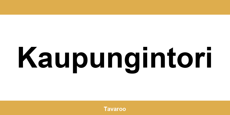 Posti toimipiste alueella Kaupungintori