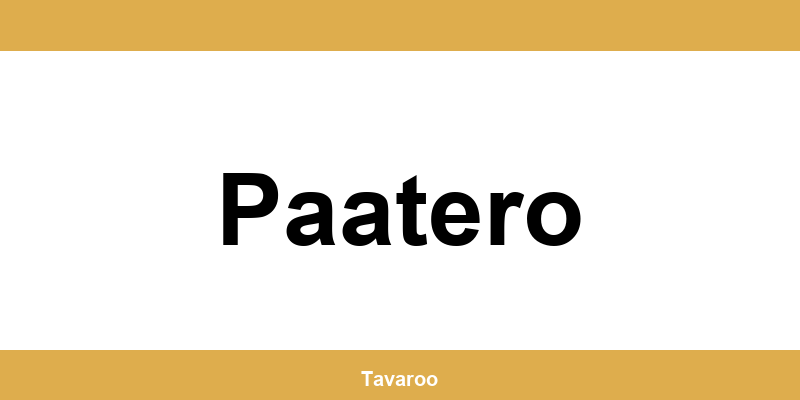 Posti toimipiste alueella Paatero