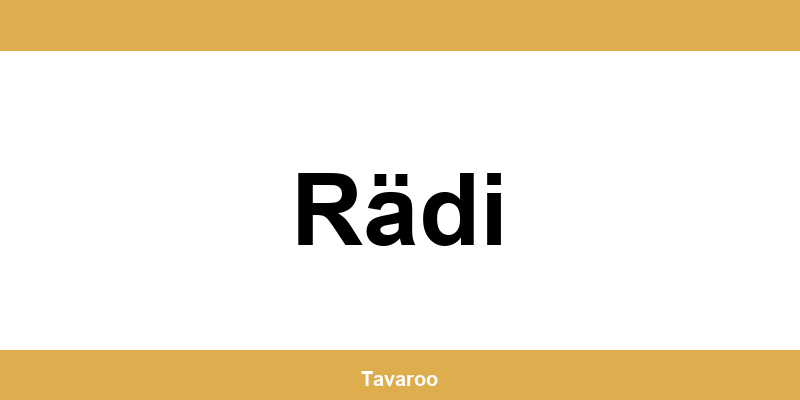 Posti toimipiste alueella Rädi