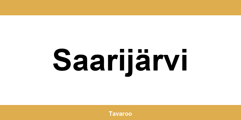 Posti toimipiste alueella Saarijärvi