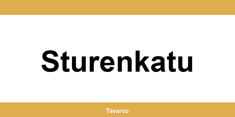 Posti toimipiste alueella Sturenkatu