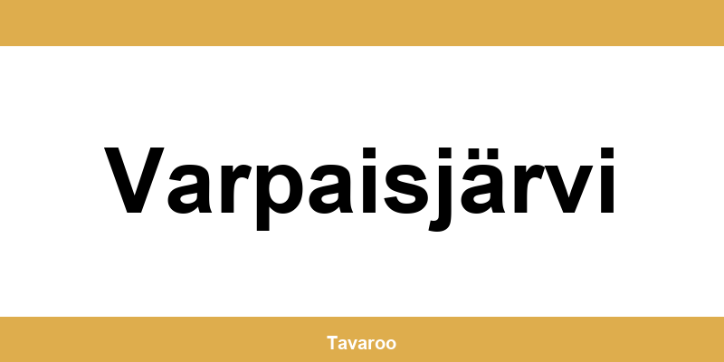 Posti toimipiste alueella Varpaisjärvi